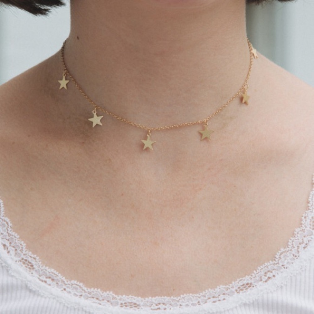 Gold Brandy Melville Star Chocker